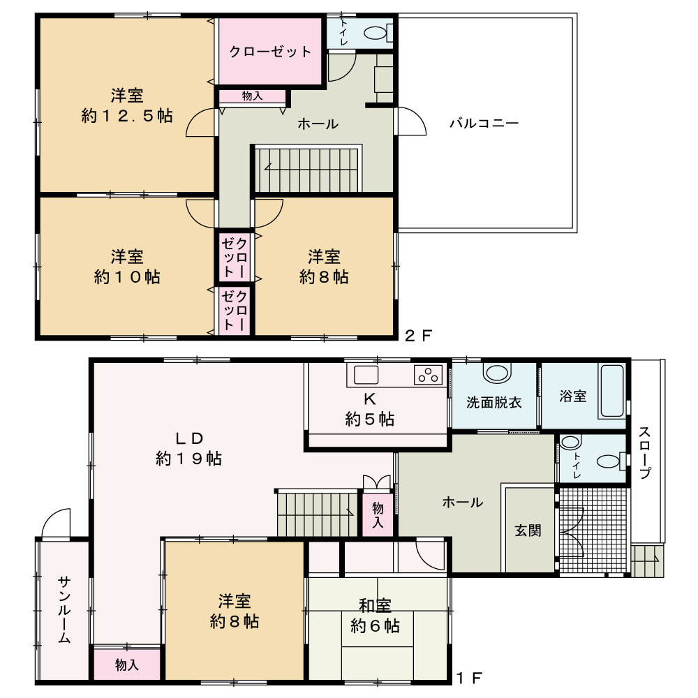 車椅子対応設計★6306吉成中古住宅の間取り