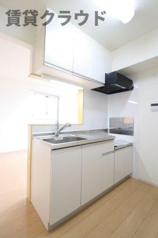 アルページュのキッチン|ガスコンロ2口設置可能です！