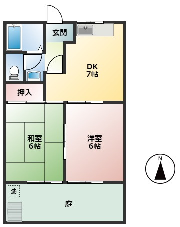 アベニューカサギ514の間取り
