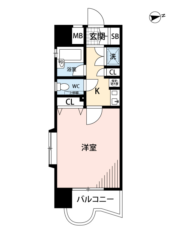 ダイナコート久留米本町　13階の間取り