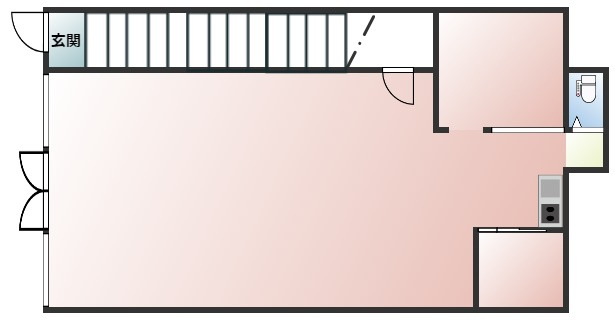 新町　貸事務所の間取り