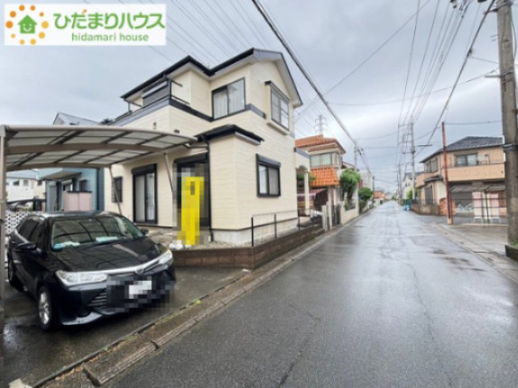 北本市東間7丁目　中古一戸建ての前面道路含む現地写真