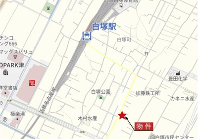 【地図】 | 津市白塚町 | 広域Map