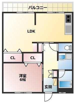 【間取り】 | コーポニュー吹上