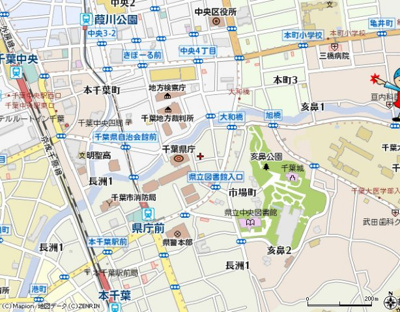 【地図】 | 亀井町平野貸家 | 案　内　図