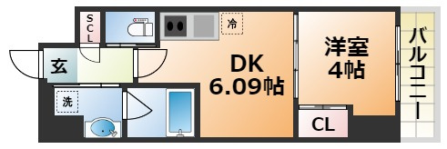 プレジオ日暮通の間取り
