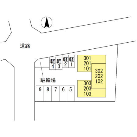 アーバンハイツ川田の区画図