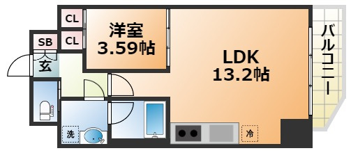 プレジオ日暮通の間取り