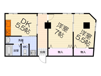 【間取り】 | ジャパン幸ビル