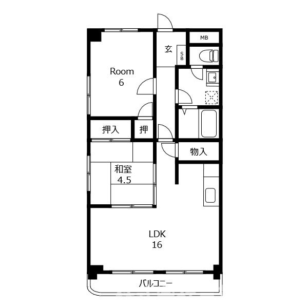 シティAZUMAの間取り