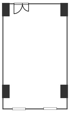 カネヒビルテナントの間取り