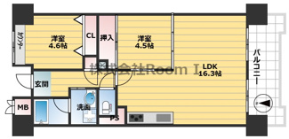【間取り】 | グレイスコート上本町