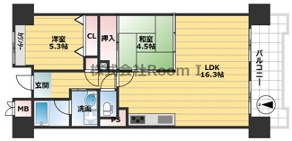 【間取り】 | グレイスコート上本町