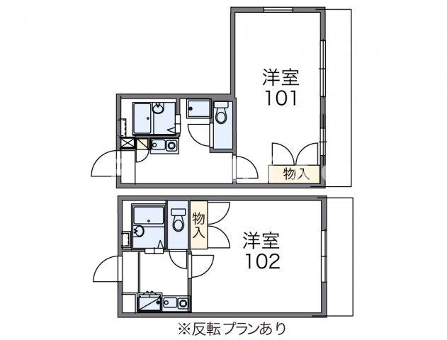 レオパレスT&Kの間取り|画像2
