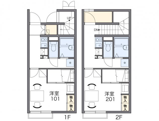 レオパレスタツキの間取り|代表的な間取のため実際の間取とは異なる場合があります