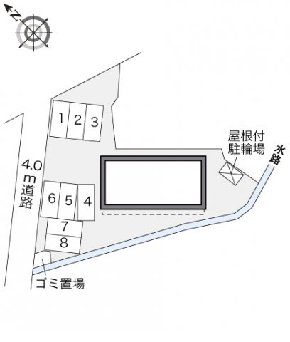 レオパレスタツキのエントランス