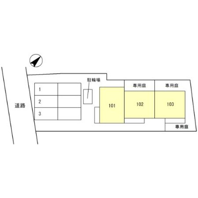 【区画図】 | メゾネット岩橋Ⅱ