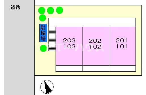 船橋市宮本３丁目のアパートの駐車場|駐車場