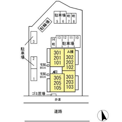 【区画図】 | D-room請西南　Ａ棟