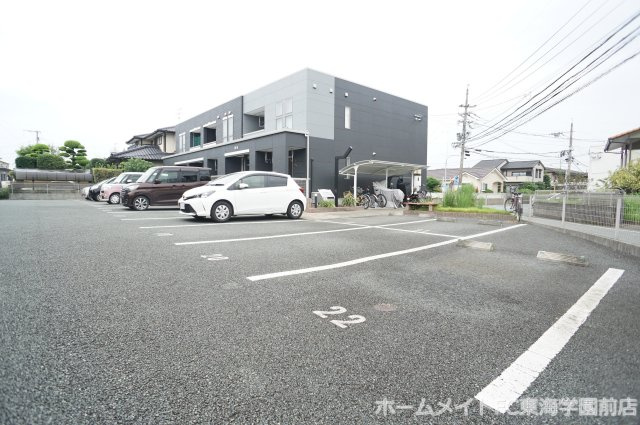 熊本市北区楠４丁目のアパートの駐車場