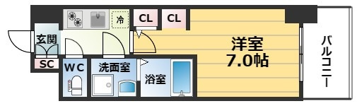 【間取り】 | S-RESIDENCEドーム前千代崎