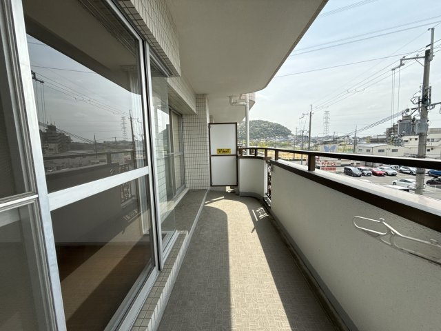 田寺グランドヒルズのバルコニー
