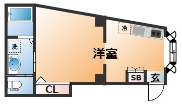 ハイツ西元町Ⅱの間取り