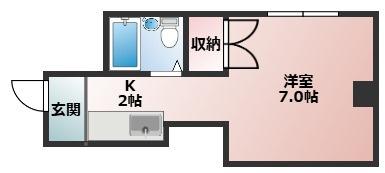 【間取り】 | 【CP対象】コーポ福田Ⅱ | 間取りです