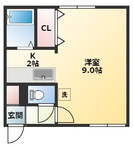 【間取り】 | プチ・フローラK | 間取りです