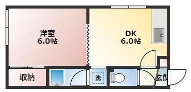 【間取り】 | 【CP対象】アドバンスコーポA | 間取りです