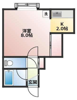 【間取り】 | 【CP対象】フロスティ川沿B | 間取りです