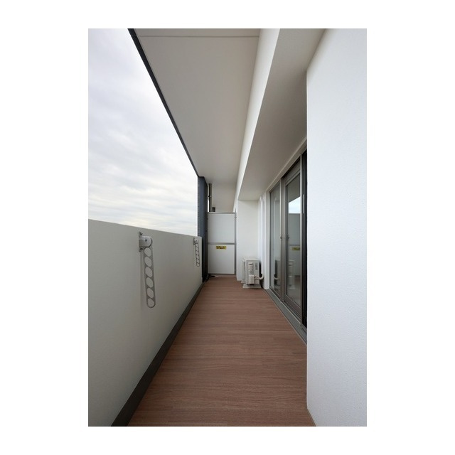 熊本市中央区本山町の賃貸マンションのバルコニー