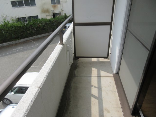 サンシャビルのバルコニー