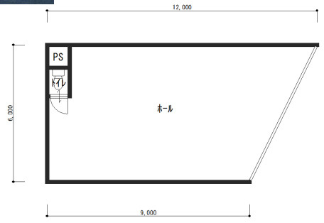 野洲市小篠原の店舗一部の間取り