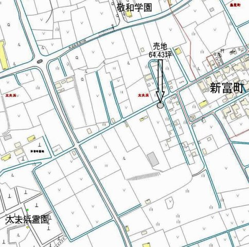 新潟市北区太夫浜　調整区域　売地　250万円の画像