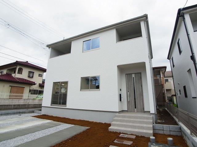 新築　高崎市棟高町3期　1号棟の外観|現地写真　2023年7月完成しました！ご内覧等、お気軽にお問合せください♪　