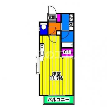 【間取り】 | プラージュ大橋 | プラージュ大橋の間取り