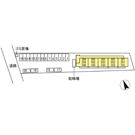 Ｄ－スクエア牛田　　刈谷市近郊の賃貸ならクラスホーム刈谷店の区画図