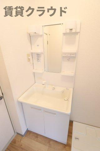 メゾンブランシュ弐番館の独立洗面台|独立洗面台で身支度をすべて済ませてしまいましょう