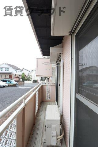 メゾンブランシュ弐番館のバルコニー|落ち着いた時間を過ごせるバルコニーです