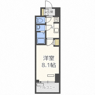 【間取り】 | プレサンス谷町九丁目駅前
