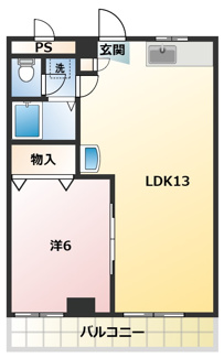 【間取り】 | サニーハイツ大栄