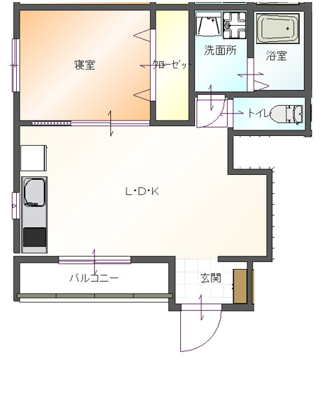 水の森ST弘法　　刈谷市近郊の賃貸はクラスホーム刈谷店の間取り