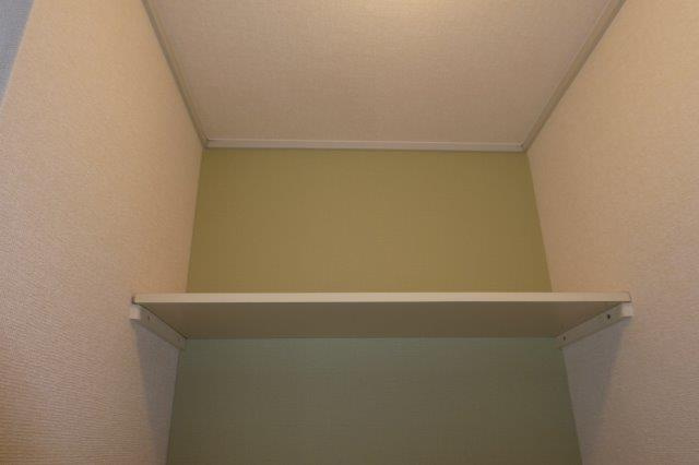 プレジール佐藤Cの収納|洗濯機上棚