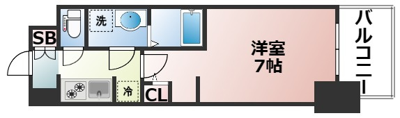【間取り】 | S-RESIDENCEドーム前千代崎