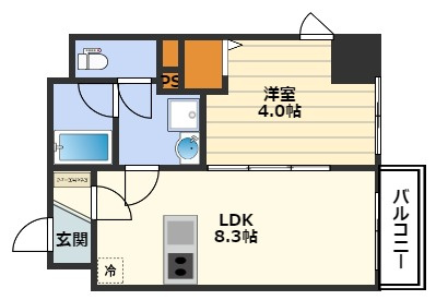 ブエナビスタ梅田イーストの間取り