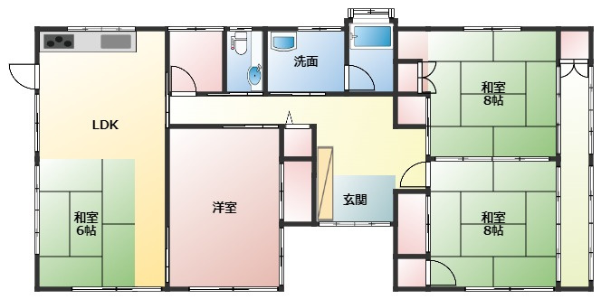 郡築一番町戸建の間取り