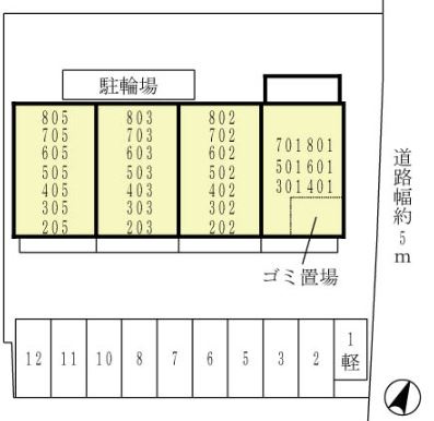 【区画図】 | アムール・Ｍ