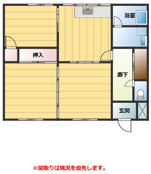 稲毛アパートの間取り