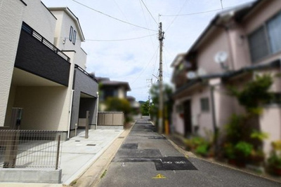 【前面道路含む現地写真】 | 嵯峨天龍寺広道町　新築戸建　1号地